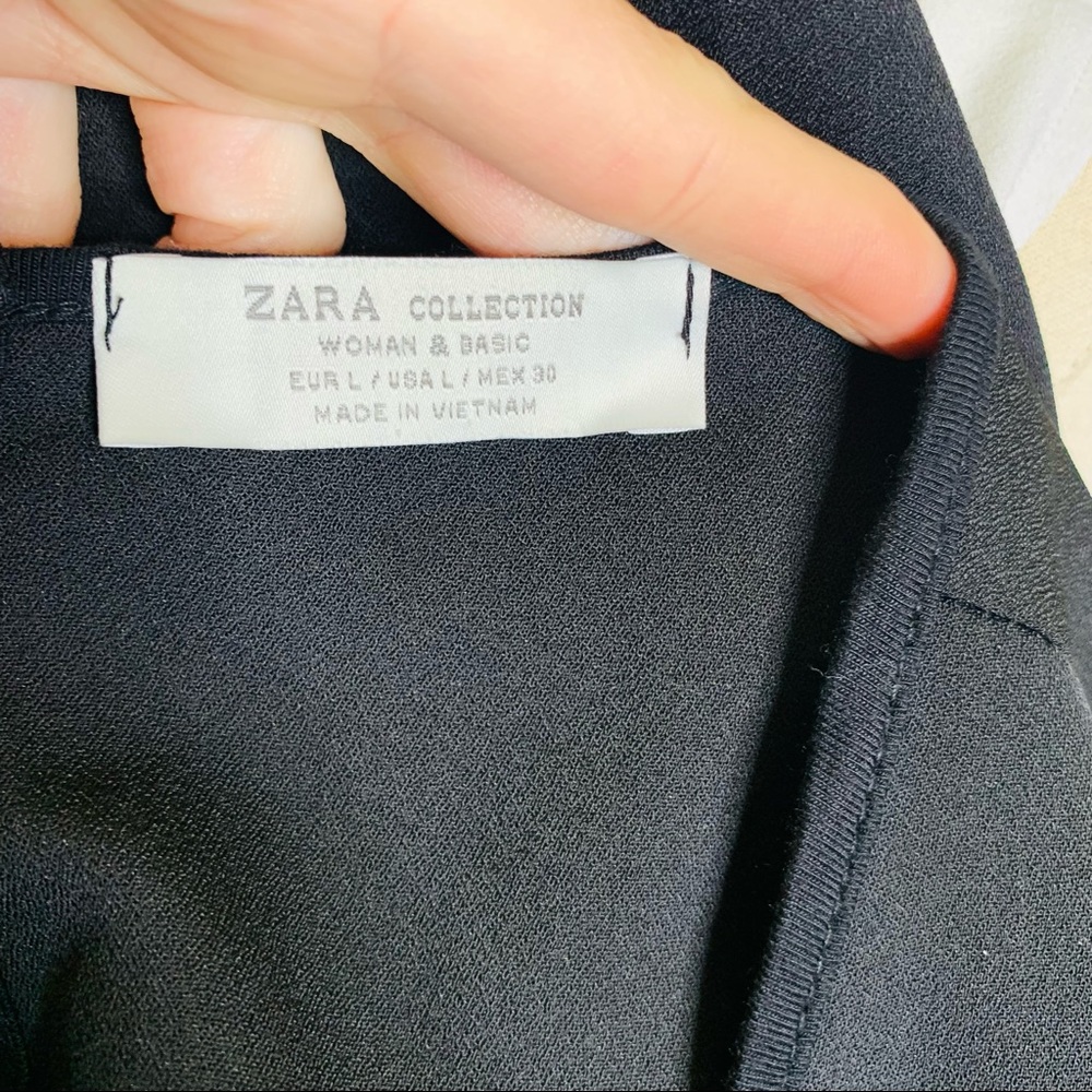 Zara Collection Color-Block Tunic Top Large 3406 - image 7